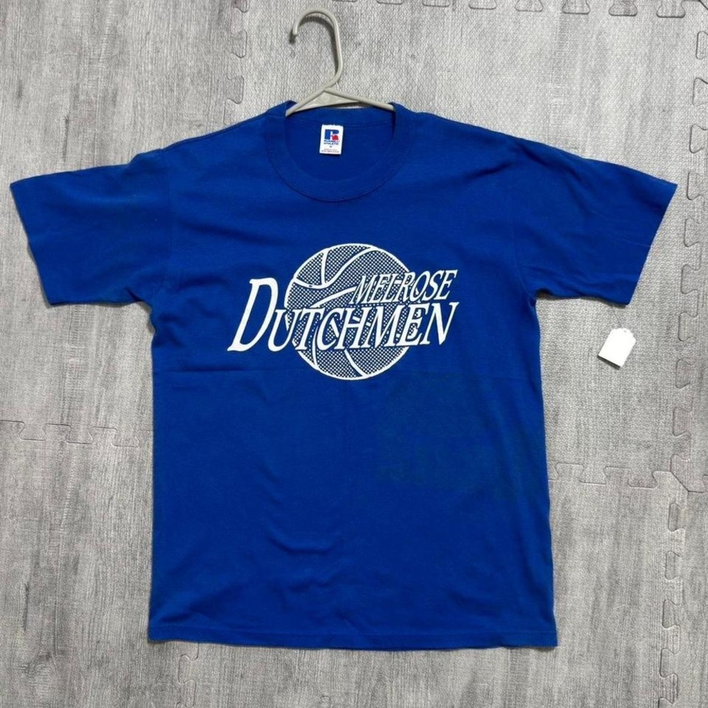 Vintage‎ Single Stitch Russell Athletic Melrose Basketball T Shirt Unisex Small